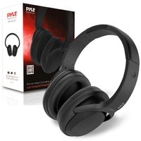 Bluetooth Active Noise Canceling Headphones - Wireless Over-Ear Audio Streaming & Call Microphone - Travel Collapsible & Rechargeable Battery - Extreme Sound Isolation for Airplane - Pyle PBTNC50