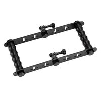 DETALLAN Stabilizer for Camera Hand Grip Gopro Accessories Video DV Digital Diving Track Portable Handheld Smartphone Recorders (Black)