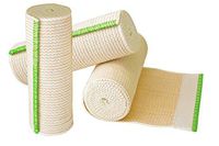 NexSkin Elastic Compression Wrap (6” Wide, 3 Pack) with Hook and Loop Fasteners at Both Ends | Stretch Cotton Athletic Bandage Roll | Support & First Aid for Sports, Medical, and Injury Recovery