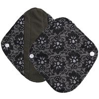 Clearance Mama Cloth,WYTong Light Reusable Washable Bamboo Charcoal Cloth Menstrual Pad Mama Pad for Women (Black, S)