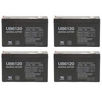 Universal Power Group 6V 12AH F2 Replacement Streamlight Litebox Battery - 4 Pack