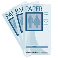 Paper Bidet - Flushable, Unscented Single Moist Toilet Wipes with Aloe (36 Individual Packs Per Order) On Sale