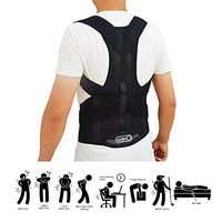 Lumbar Support Belt Back Brace Adjustable- Posture Corrector for Women& Men- Back Support Brace- Effective Shoulder Clavicle Support- Scoliosis,Slipped Discs, Sciatica, herniated disc (L)