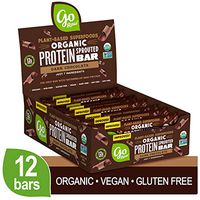 Go Raw Protein Bars, Dark Chocolate | Gluten Free Energy Bar | Organic | Vegan | Natural (12 Bars)