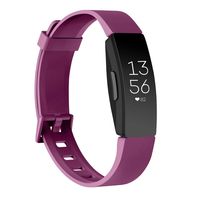 AK Soft TPU Wristbands Compatible with Fitbit Inspire HR/Fitbit Inspire/Fitbit Ace 2 Bands, Sports Waterproof Wristbands for Fitbit Inspire HR Fitness Tracker (Sangria, Small)