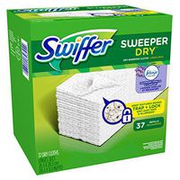 Swiffer Sweeper Dry Sweeping Pad Refills for Floor mop with Febreze Lavender Vanilla & Comfort Scent 37 Count