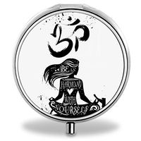 Compact Mini Portable 3 Compartments Travel Medical Medicine Case/Pill Organizer/Pill Box(Hing Hong Pill Case)