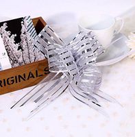10PcsChristmas Gift Packing Pull Bow Ribbons Decorative Holiday Pull Flower Ribbons