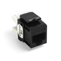 Leviton 61110-OE6 eXtreme Cat 6 QuickPort Connector,  10-Pack, Black