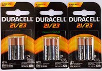 DURACELL MN21B2PK Non-rechargeable Battery, Alkaline, 12 V, Raised Positive and Flat Negative (10 pieces)