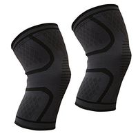 SAYGOGO Knee Brace Compression Sleeves(1 Pair-L), Effective Knee Pads Wrap Support for Joint Pain,Arthritis Relief,Injury Recovery,Weightlifting,Running,Gym Workout,Sports,Basketball,Men&Women(Black)