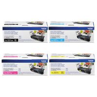 Reseller TN331 Black, Cyan, Magenta and Yellow Complete Toner Cartridge Set