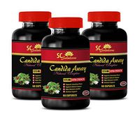 Metabolism and Energy Vitamins - Candida Away Plus - Candida Remove - 3 Bottles (180 Capsules)