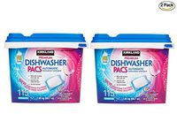 Kirkland Signature Premium Dishwasher Detergent Pacs: Lemon Citrus Scent - 2 Count (230 Pacs) + Bonus Gift