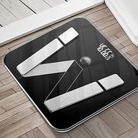 XF Scales Body Fat Scale - Intelligent Precision Fat Scale Electronic Said 59 Body Data Weight Scale Home Men and Women Body Small Weight Loss Scale Bathroom Accessorie (Color : Starry Black)