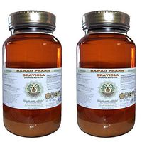 Graviola Alcohol-Free Liquid Extract, Graviola (Annona Muricata) Dried Leaf Glycerite Hawaii Pharm Natural Herbal Supplement 2x32 oz Unfiltered