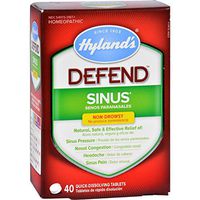 Hyland's Defend Sinus Relief Tablets, Natural Relief of Sinus Pain and Pressure, 40 Count by Hyland's Homeopathic