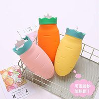 Creative Cartoon Water Heating Bag Silicone Warm Baby Warm Water Cute Hand Warmer-Carrot Series