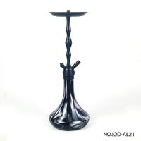 2019 New Aluminum Amy Deluxe Amy Shisha Hookah 72 cm Black Matt
