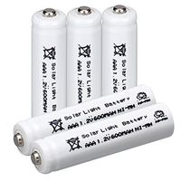 Windmax White 5PCS 3A AAA 1.2V 600mAh Rechargeable Battery White NiMH 3A batteries for Solar Light