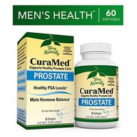 Terry Naturally CuraMed Prostate - BCM-95 Curcumin Complex, 60 Softgels - Healthy Prostate Support Supplement, Supports Healthy PSA Levels & Male Hormone Balance - Non-GMO, Gluten-Free - 30 Servings