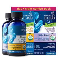Mommy's Bliss - Organic Baby Cough Syrup + Immunity Support Day/Night Combo Pack - 3.34 FL OZ (1 Bottle Day + 1 Bottle Night)