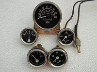 Willys Jeep MB GPW CJ Gauges Kit - Speedometer MPH/KPH+Temp+Oil+ Fuel+ Amp