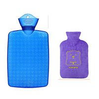 Hot Water bottle-pvc, Transparent, Water, Warm palace, Warm waist, Warm cervical spine, Explosion-proof, Hot Water bottle.8l-blueL
