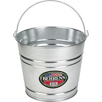 Behrens High Grade Steel 1214GS 14 Qt Silver Galvanized Steel Pail