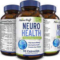 Natures Craft's Mind Enhancement Supplement Natural Nootropic Pills for Men and Women Boost Focus Clarity Improve Memory Reduce Forgetfulness Anti Aging Cognitive Enhancement 90 Capsules