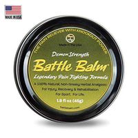 Battle Balm Demon Strength Pain Relief Cream (1.9-Ounce) - All-Natural and Organic Topical Analgesic for Arthritis, Muscle Soreness, Sprains, Strains, Bruises and More. Professionally Approved.