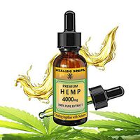 Hemp Oil 400 000 mg 100% Organic Extract, Supports Anti Anxiety and Stress, Natural Health & Immune Support, Dietary Supplement Rich in Omega 3 6 9 Fatty Acids for Skin & Heart, Vegan,