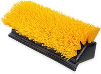 Carlisle 4042100 Plastic Block Hi-Lo Floor Scrub Brush with Squeegee, Polypropylene Bristles, 10" Length x 4-1/2" Width Block