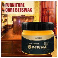 77JOK Wood Seasoning Beewax - Wood Polish Traditional Beeswax for Wood & Furniture Natural Beewax Wood Cleaner and Polish Non Toxic for Furniture to Beautify Protect Restore a Finish (Z-100g Beewax)