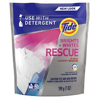 Tide Bright's Plus Whites Rescue in-Wash Laundry Booster Pacs, 9 Loads, 7 Ounce