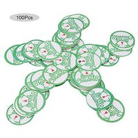 KEYREN 100Pcs Merry Christmas Tree Gifts Paper Hang Label Card Cardboard Hanging Tags Gift(Deer Horn)