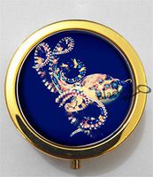 BlackKey Octopus 3-Compartment Decorative Pocket Gift Box Case Organizer for Pill, Color 2 -1997