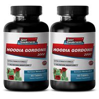 Appetite suppressant Night time - HOODIA GORDONII Extract - Weight Loss - Natural Appetite SUPPRESSANT - hoodia Complex - 2 Bottles (120 Tablets)