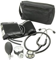 Prestige Medical Aneroid Sphygmomanometer Clinical Lite Stethoscope Kit, Black