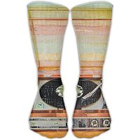 Unisex Classics Socks Vinyl Player Record Art Athletic Stockings 30cm Long Sock One Size