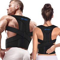 Full Back Support Posture Corrector for Men and Women- Adjustable Medical Posture Brace Provides Lumbar & Back Support for Shoulder, Clavicle, Lower and Upper Back Pain Kyphosis