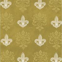 Evergreen Set of 2,Luncheon Size Napkin, 6.5"x6.5", Pack of 20, Fleur De Lis