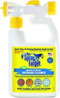 Spray & Forget SFHDSPRY, 32 oz Bottle, 1 Count, Outdoor Cleaner, Mold, Mildew Remover House & Deck Concentrate 32oz. with Hose end Sprayer