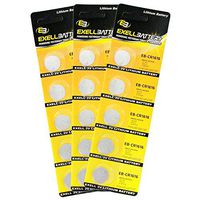 3X 5pack Exell EB-CR1616 3V Lithium Coin Cell Battery Replaces DL1616, ECR1616, BR1616, 280-209, DL1616B, BR1616-1W, CR1616-1W, KCR1616, LM1616, 5021LC, L11, L28