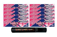 Herb Airtight Tube Pocket Protector with Juicy Jay's Bubblegum 1.25 Flavored Hemp Rolling Papers 10 Count DC Crafts Nation- Tiki Man