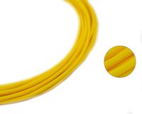 25ft - 4mm ID Yellow - Teleios Premium Cable Sleeve - MAINFrame Customs PET Expandable Cable Sleeving