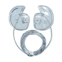Doc's ProPlugs - Preformed Protective Vented Earplugs (pair) Clear With Leash