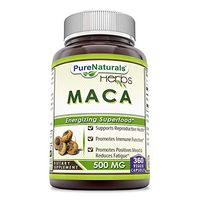 Pure Naturals Maca Root Supplement - 500 mg, 360 Capsules Per Bottle * Supports Reproductive Health, Promotes Harmonal Balance and Immune Health *