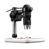 Veho Discovery DX-2 USB Digital Microscope | 5 Mega Pixels | x300 Magnification | Photo/Video Capture & Recording | Up to 2592 x 1944 Resolution | 8 LED's | Adjustable Stand (VMS-007-DX2)