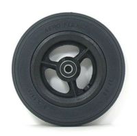 New Solutions CW111PB 6 x 1.25 in. Caster Wheels with Round Profile Urethane Tires & Bearings for Wheelchair44; Set of 2